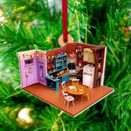 Personalized Friends Room Christmas Ornament, Ornament Tree Hanger, Cute Gift, Gift For Tv Series Lovers - thumbnail 3