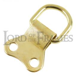 Double D Rings No Screws Nickel Brass Bronze Picture Framing Frame Mirror Hanging Drings - thumbnail 3