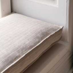 Bench Cushion, Window Seat Stripe Bench Cushion , Mudroom Seat Cushion, Reading Nook French - thumbnail 2