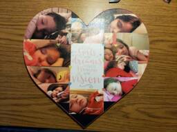 Custom Wall Decor Is The Perfect Gift For Mother's Day Or Graduation, Unique Photo Collage Heart, Personalized Nursery - thumbnail 1