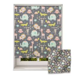 Nursery Safari Roller Blind, Children's Made To Measure, Jungle Roller Blind For Nursery - thumbnail 1
