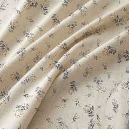 Rustic Floral Linen Curtains Farmhouse Cottage Drapes For Bedroom Living Room - thumbnail 4