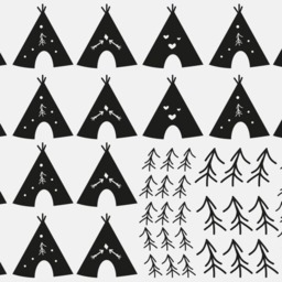 Wall Decal - Teepee Tent Indian Tipi - thumbnail 2