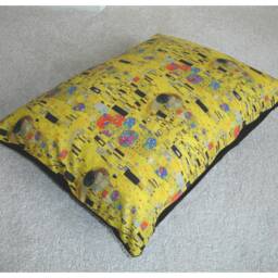 "Gustav Klimt The Kiss Bolster Pillow Cover 12x16 Oblong 16""x12" - thumbnail 3