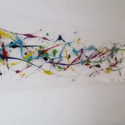 Large Abstract Landscape Art - Original Multicoloured Acrylic Painting - Handmade Contemporary Wall Decor - thumbnail 3