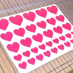 Heart Wall Stickers, Heart Decals, Nursery Decor, Art, Hearts Art - thumbnail 3