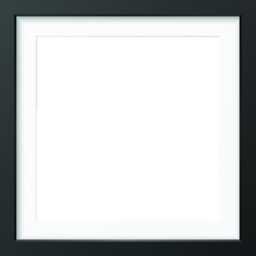 Thin Black Picture Frame, Poster Frames With Mount, Square Wall Decor - thumbnail 4