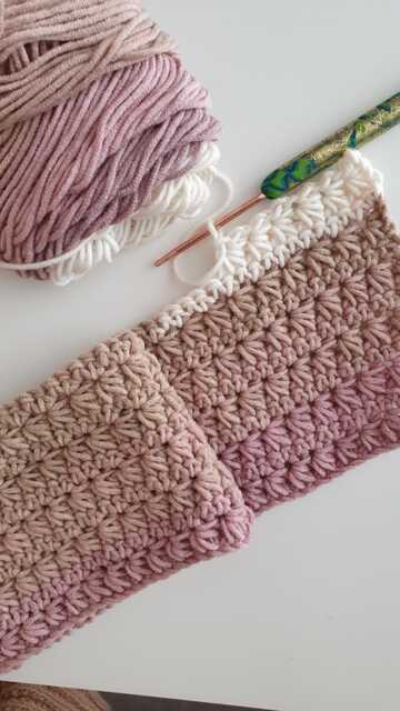Easy Star Stitch Crochet Blanket Pattern Beginner Tutorial - PDF - image 1