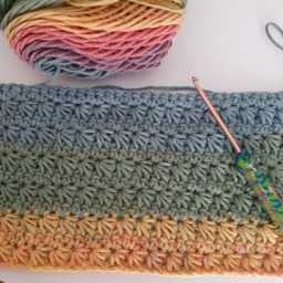 Easy Star Stitch Crochet Blanket Pattern Beginner Tutorial - PDF - thumbnail 2