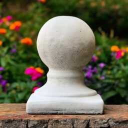Concrete Garden Sphere Stone Ball Statue Outdoor Decorative Orb Cement Yard Globe Round Ornament Modern Minimalist Decor Lawn Gift - thumbnail 1