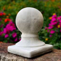 Concrete Garden Sphere Stone Ball Statue Outdoor Decorative Orb Cement Yard Globe Round Ornament Modern Minimalist Decor Lawn Gift - thumbnail 3