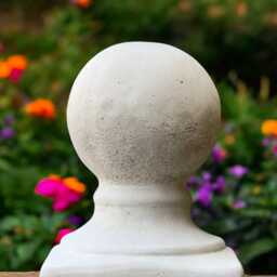 Concrete Garden Sphere Stone Ball Statue Outdoor Decorative Orb Cement Yard Globe Round Ornament Modern Minimalist Decor Lawn Gift - thumbnail 2