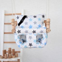 Handmade Wooden Baby Swing Montessori Highchair With Table - thumbnail 2