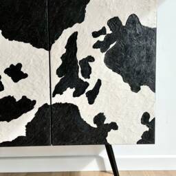 Cow Print Textured Sideboard. Custom Made. Bespoke Furniture - thumbnail 2