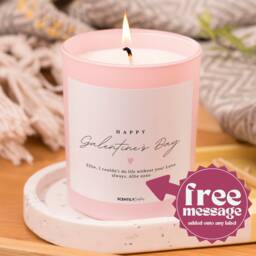 Galentine Personalised For Bride To Be Gift Wife Bridal Custom Candle With Message Fiance Celebration Big Day - thumbnail 1