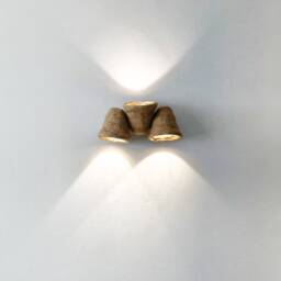 Handcrafted Ceramic Wall Sconces, Organic Bell Shape, Japandi Lighting - thumbnail 3