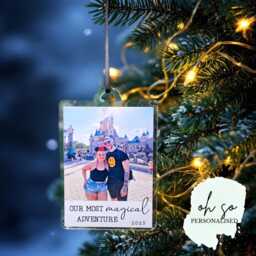Personalised Acrylic Polaroid Photo Bauble Gifts - Memory Baubles For Christmas Trees - thumbnail 1