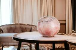 Saggar Firing Handcrafted Ceramic Lamp - Atmospheric Lampshade Table Raku Pottery Nevenka Martinello L2Bis