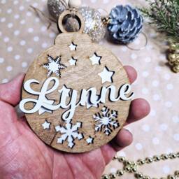 Personalised Christmas Tree Bauble - thumbnail 3