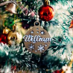 Personalised Christmas Tree Bauble - thumbnail 1