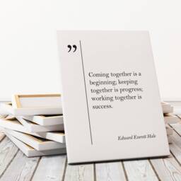 Edward Everett Hale Quote Coworker Gift Friend Canvas Print New Job Friendship Business Partner - thumbnail 3
