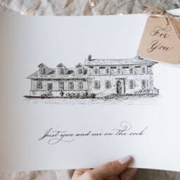 Custom Calligraphy Art Print Handwritten Letter, Drawing From Photo - thumbnail 2