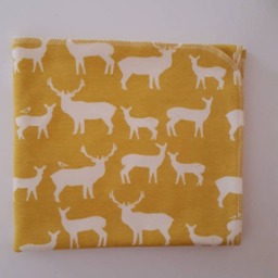 Elk Organic Swaddle & Newborn Hat Set. Boy Take Home Leggings. Baby Clothes. Shower Gift. Photo Prop - thumbnail 2