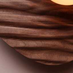 Towan Wall Light in Solid Oak/Walnut - thumbnail 3
