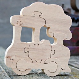 Handmade Wooden Train, Christmas Toys, Eco Natural Eco Friendly, Montessori Baby, Toys Wooden Puzzle - thumbnail 4
