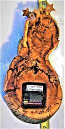 "Rearing Horse With Stars & Turquoise Stones Log Cabin Style 12.25"" X 6"" 2.5" - thumbnail 4