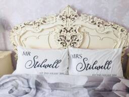 Mr & Mrs Display Pillowcases, Perfect Anniversary Or Valentines Gift