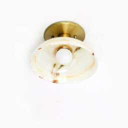 Unique Onyx Stone Wall Fixture Light Sconce Lamp Vanity Powder Room Living - thumbnail 3