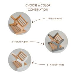 Nursery Library Bookshelf, Montessori Book Holder Shelf For Baby Room Reading Corner Decor, Wooden Kids Bookshelf Furniture - thumbnail 3