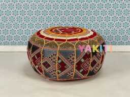 Authentic Ottoman Seating, Handmade Moroccan Pouf, Bohemian Home D??cor, Artisan-Made For Cozy Interiors, Luxury Pouf - thumbnail 1