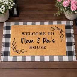 Personalised Nan & Pa's Doormat - Custom Family Welcome Mat - thumbnail 2