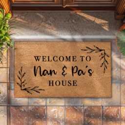 Personalised Nan & Pa's Doormat - Custom Family Welcome Mat - thumbnail 3