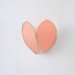Coral & Gold Flower Wall Lamp - thumbnail 3