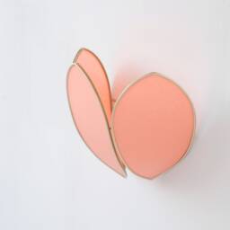 Coral & Gold Flower Wall Lamp - thumbnail 4