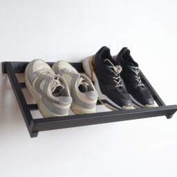 Entryway Wall Mount Metal Shoe Rack Industrial Schuhregal Modern Hallway Organizer Custom Boot Shelves Gift Small Farmhouse Home Decor - thumbnail 4