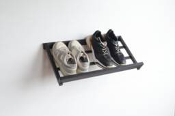 Entryway Wall Mount Metal Shoe Rack Industrial Schuhregal Modern Hallway Organizer Custom Boot Shelves Gift Small Farmhouse Home Decor