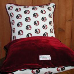 College Football Pillow, Throw Graduation Gift, For Florida Students, Student Black Accent Team - thumbnail 2