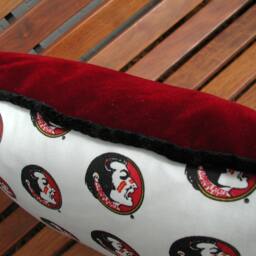 College Football Pillow, Throw Graduation Gift, For Florida Students, Student Black Accent Team - thumbnail 3