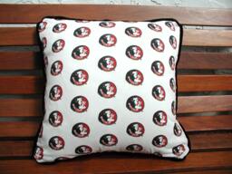College Football Pillow, Throw Graduation Gift, For Florida Students, Student Black Accent Team - thumbnail 1