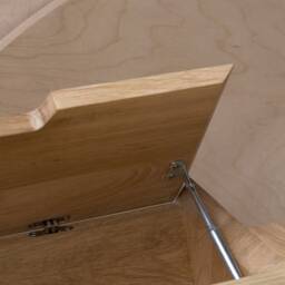 Konk ??? Yackt 2.0 [Oak] Bespoke Sizes Available Oak & Steel Mid Century Desk, Modern Minimal Office Work Station With Storage Drawers - thumbnail 4