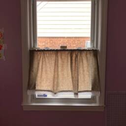 Kitchen Curtains , Linen Curtains Natural Linen With Crochet Lace Curtains, Valances - thumbnail 3