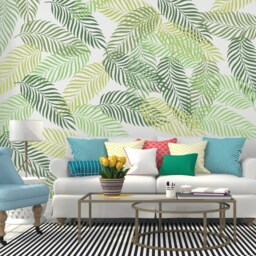 Tropical Leaf Wall Stencil Reusable Plastic Template For Diy Decor - thumbnail 3