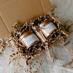 Gift Box - Two Small Handmade, Soy Wax, Vegan, Eco Friendly Candles - thumbnail 2