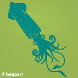 Squid Wall Decal - Animal Art, Decal, Sea Creatures, Kids Room Nursery Squid Decor - thumbnail 3