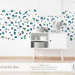 Leopard Print Wall Sticker, Multi-Colour, Animal Print , Leopard Print, Wallpaper, Decals For Nursery, Decals Bedroom - thumbnail 3