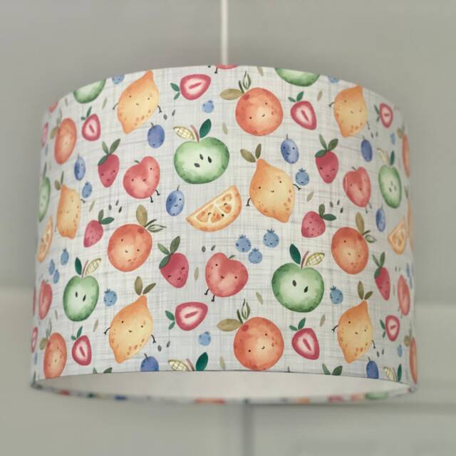 Fruit Lampshade, Fruity Lampshade, Childrens Baby Kids Fun Colourful Play Room Lamp - image 1